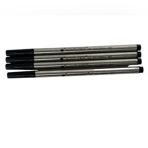 4 Monteverde Rollerball Refills For Montblanc Pens, Black Medium, M23